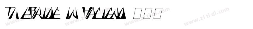 Th eBride in Haciend字体转换